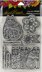 Stampendous Laurel Burch Cling Stamp W/Template - Feline Blooms