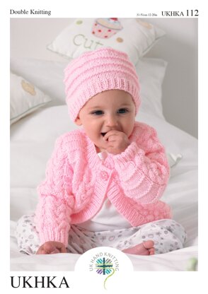 UKHKA 112 Cardigans, Hat and Blanket - UKHKA112pdf - Downloadable PDF