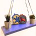 Wallet with crocheted applications (2 models)