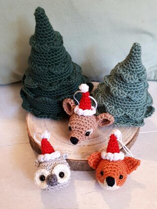 Christmas animals ornaments.