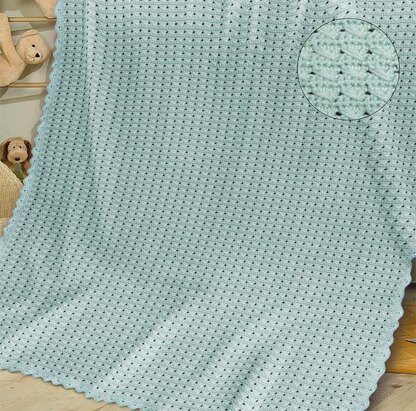 CROCHET Baby Blanket / Afghan - Pastel Aquamarine
