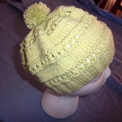 Green Lacy Ridge Hat