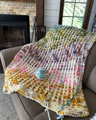 Waffle Stitch Throw