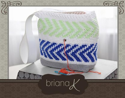 Crochet Arrow Project Bag
