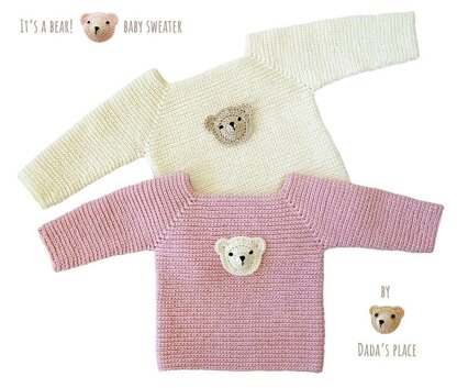 Teddy bear baby sweater