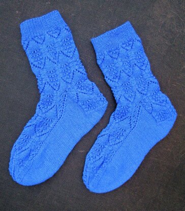 Socks Sapphire feathers