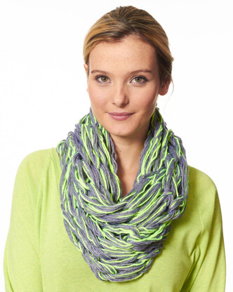 Arm Knit Cowl in Caron Simply Soft & Simply Soft Heathers - Downloadable PDF