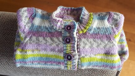 Cygnet baby DK cardigan #3