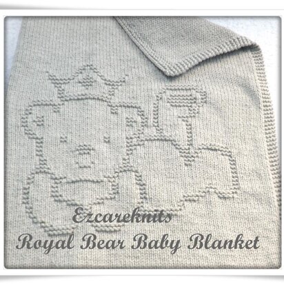 Royal Bear Baby Blanket