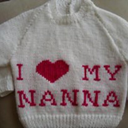 “I ♥ My Nanna” jumper