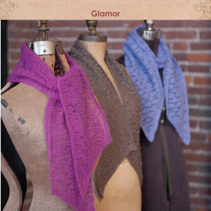 Glamour Scarf in Classic Elite Yarns Mountaintop Vail and Soft Linen