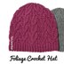 Foliage crochet hat