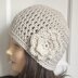 Flapper Beanie with Flower