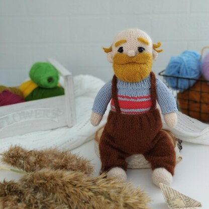 Grandpa Doll Knitting Pattern