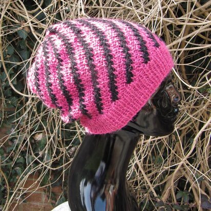 Stripey Swirl Slouch Hat