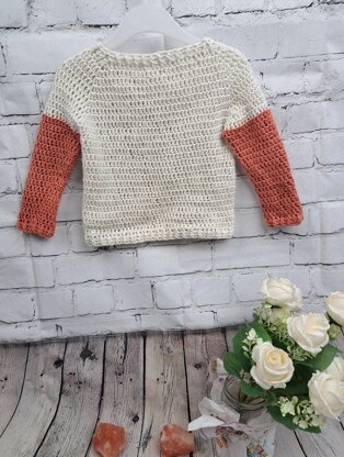 Baby Spring Rose Crochet Raglan