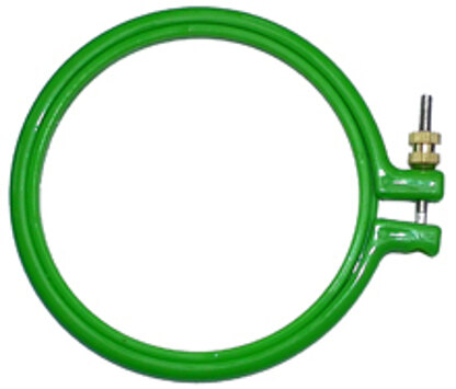 Siesta Frames 4 Inch Green Plastic Embroidery Hoop