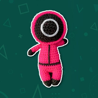 Squid Game Pink Soldiers Amigurumi