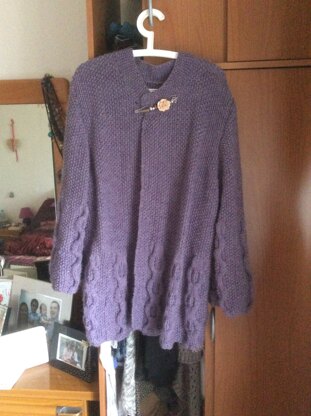 Ladies chunky cardigan jacket.