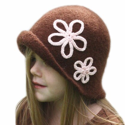 Vintage Inspired Felted Cloche
