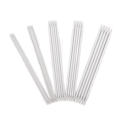 KnitPro Basix Aluminium Double Point Needles 15cm (Set of 5)