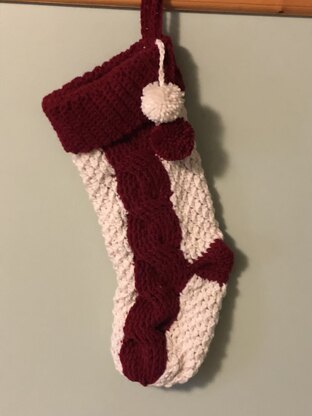 Big Bold Cabled stocking
