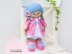 Mixed Knitting and Crochet Toy Clothes Pattern - Outfit "Mimi"