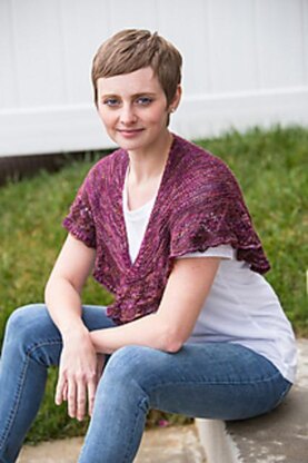 Plum Sorbet Shawl