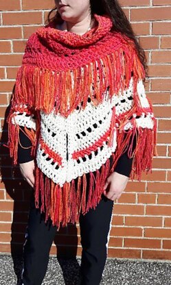 Ombre Shawl with Fringe