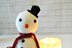 Christmas Snowman Amigurumi Doll