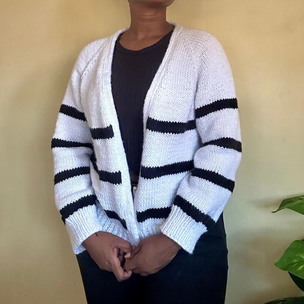 Serene Stripe Cardigan LoveCrafts