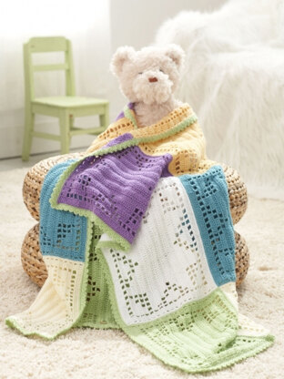 Starlight Baby Blanket in Caron Simply Soft Light - Downloadable PDF