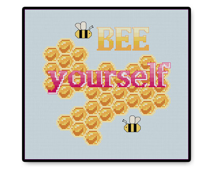 Bee Yourself - PDF Cross Stitch Pattern