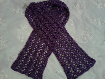 Purple sparkly scarf