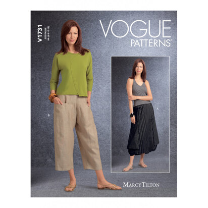 Vogue Pattern V9193 Misses' Tops & Trousers – WeaverDee.com