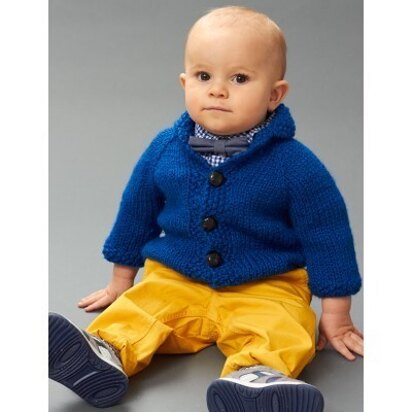 Little Gentleman Jacket in Patons Shetland Chunky