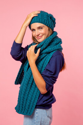 Crochet Hat AND Scarf SET Tutorial 