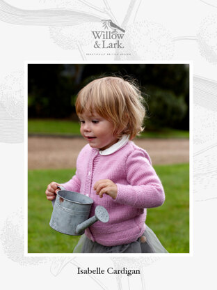 Isabelle Cardigan - Knitting Pattern For Kids in Willow & Lark Nest