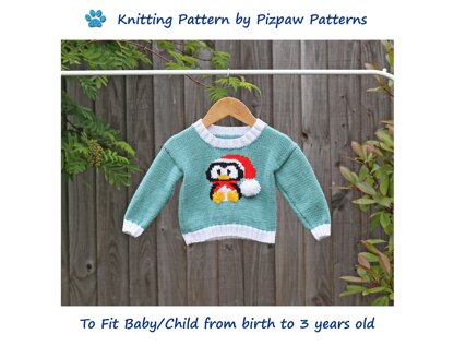 Winter Penguin Sweater (no 27)