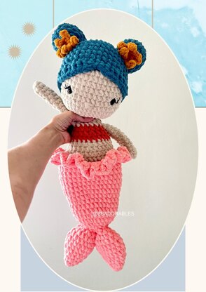 Beatrice Mermaid with removable tail