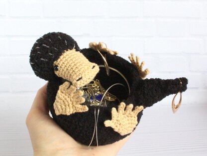 Niffler crochet Jewelry basket  fantastic beasts