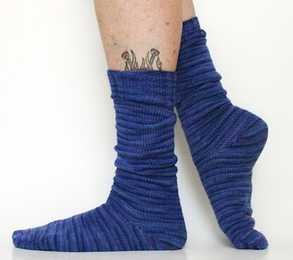 2 Socks at-a-Time, Toe-Up, Magic Loop