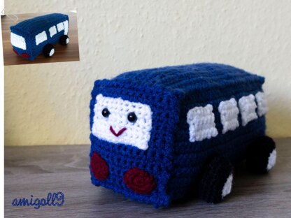 Amigurumi Häkelanleitung´s Paket Fahr & Flugzeuge (Bus Berti, Flugzeug Louie, Lok Emma & Rakete Rocket)