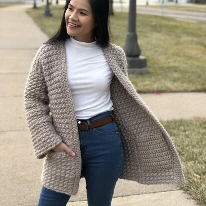 Even moss stitch sweater