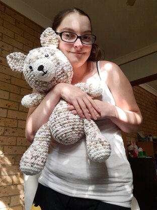 Marshmallow the Teddy Bear Crochet Pattern