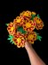 Crochet French Marigold flowers