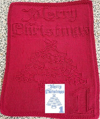 Nr. 442 2. Snowflake God Jul guest towel