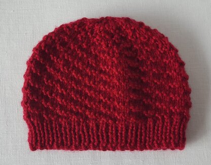 Riley - babies 8ply textured hat