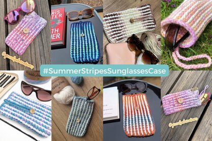 Summer Stripes Sunglasses Case