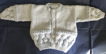 Baby’s 4ply cardigan 14”